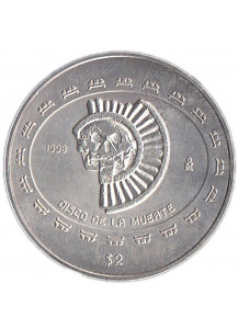 1998 - MESSICO 2 Pesos Ag 1/2 Oz Disco de la Muerte Fdc